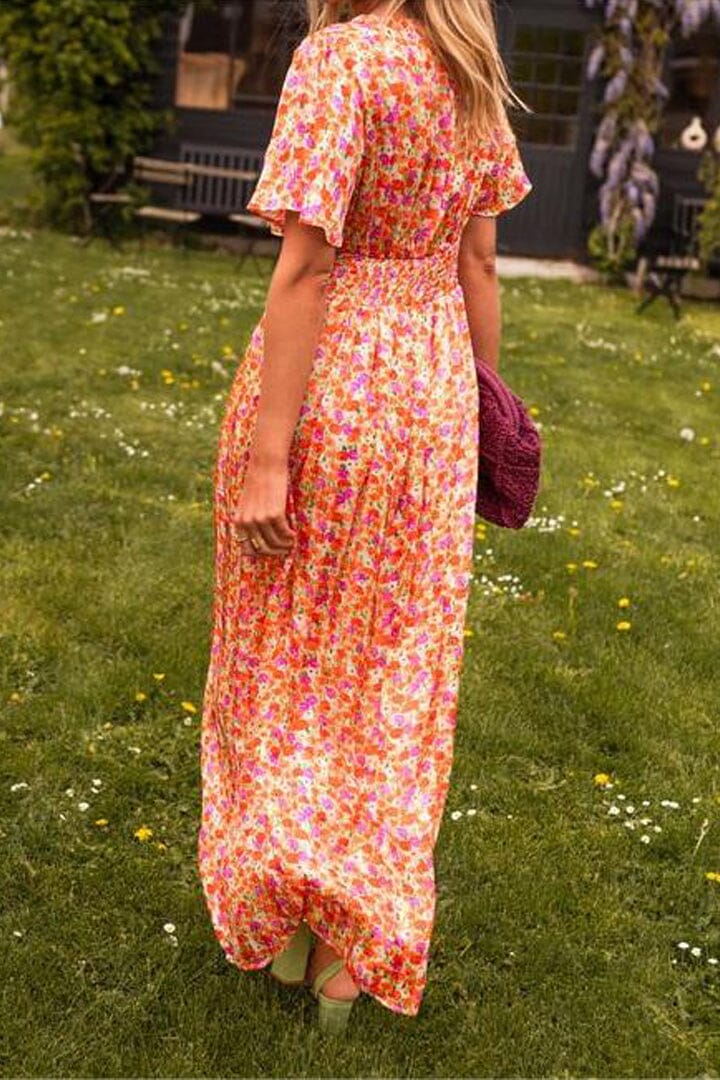 Freja-Lis | Dame Flydende Stilfuld Maxi Kjole | Til Elegance og Lethed