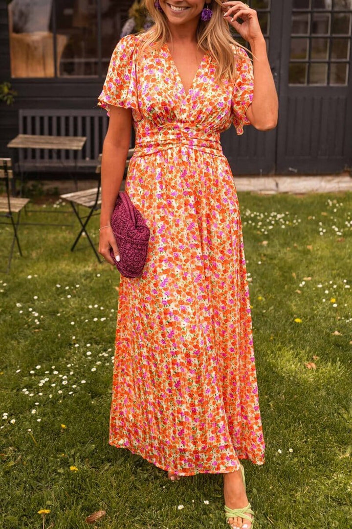 Freja-Lis | Dame Flydende Stilfuld Maxi Kjole | Til Elegance og Lethed