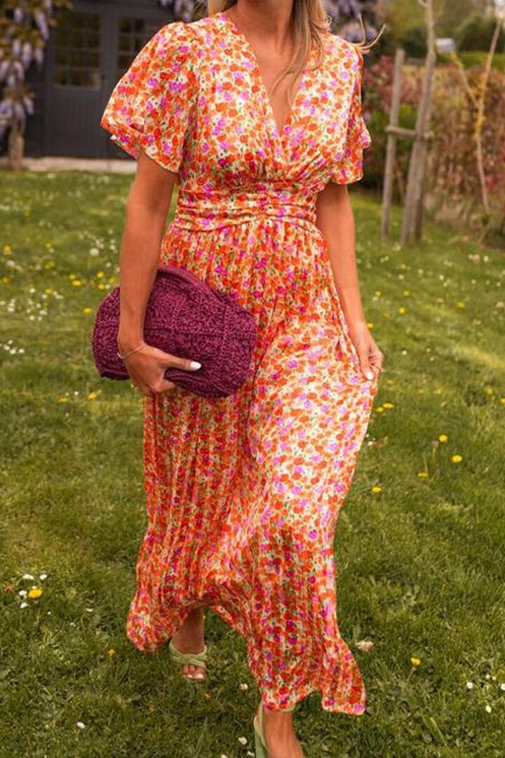 Freja-Lis | Dame Flydende Stilfuld Maxi Kjole | Til Elegance og Lethed