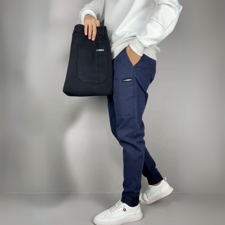 Mikkel | Herre Moderne Fleksible Cargobukser | Til Aktiv Livsstil
