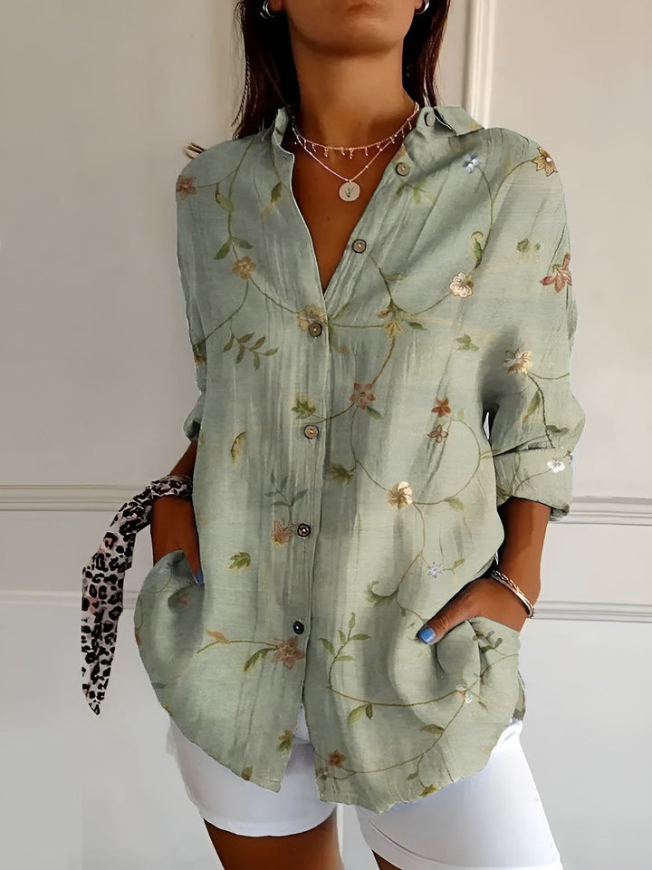 Dagny | Damer Farverig Blomstrende Bluse | Til Et Friskt Udtryk