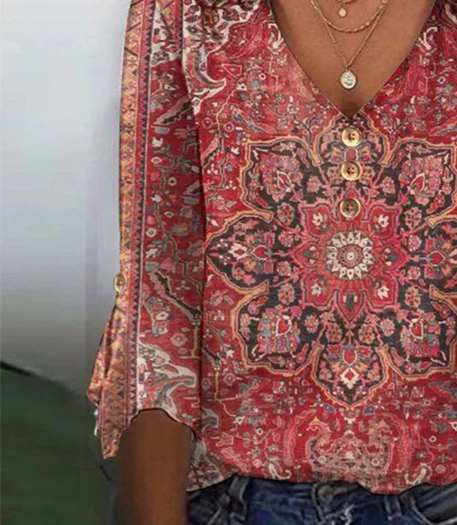 Karina - Vintage Boho Bluse